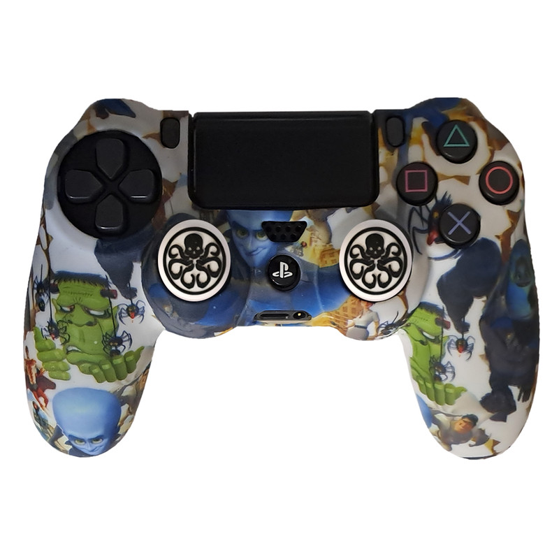 محافظ دسته پلی استیشن 4 مدل Hulk PS4168 به همراه روکش آنالوگ